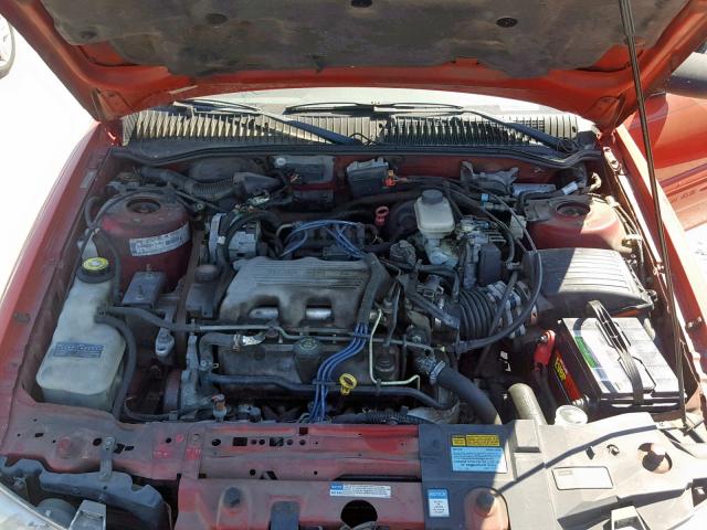1G2NE52M1WC762530 - 1998 PONTIAC GRAND AM S RED photo 7