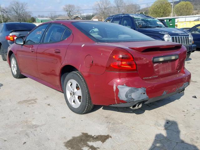 2G2WS522251146612 - 2005 PONTIAC GRAND PRIX MAROON photo 3