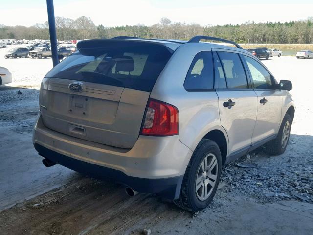 2FMDK3GC7CBA51930 - 2012 FORD EDGE SE SILVER photo 4