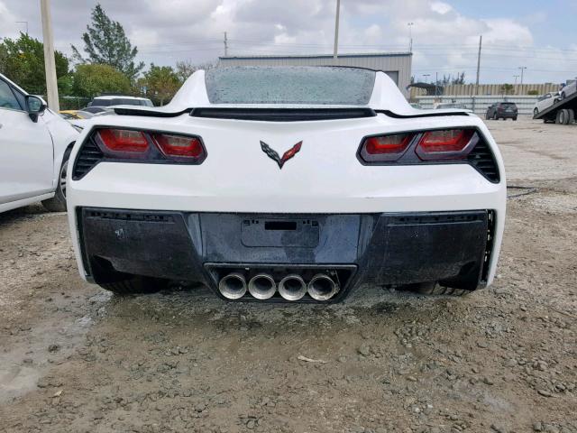 1G1YL2D78E5132357 - 2014 CHEVROLET CORVETTE S WHITE photo 6