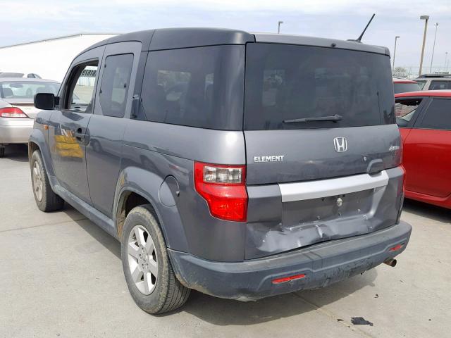 5J6YH2H73BL000644 - 2011 HONDA ELEMENT EX GRAY photo 3