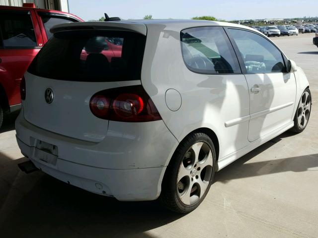 WVWEV71K56W075640 - 2006 VOLKSWAGEN NEW GTI WHITE photo 4