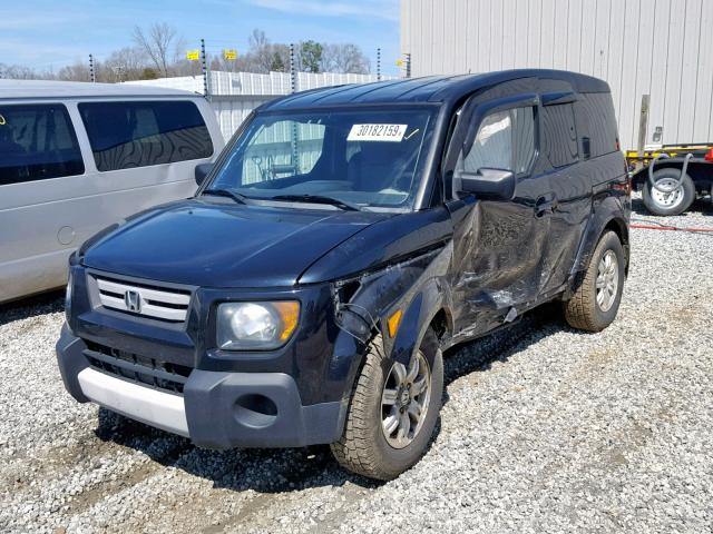 5J6YH28798L007221 - 2008 HONDA ELEMENT EX BLACK photo 2