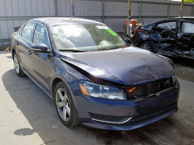 1VWBH7A37CC021561 - 2012 VOLKSWAGEN PASSAT SE BLUE photo 1