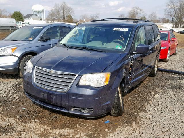 2A8HR54P78R821166 - 2008 CHRYSLER TOWN & COU BLUE photo 2