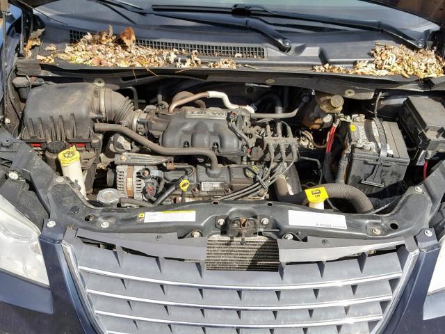 2A8HR54P78R821166 - 2008 CHRYSLER TOWN & COU BLUE photo 7