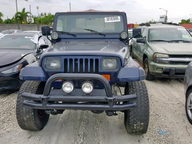 2BCHL81J8HB505506 - 1987 JEEP WRANGLER BLUE photo 9