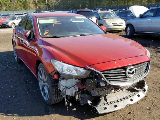 JM1GJ1V67E1117090 - 2014 MAZDA 6 TOURING RED photo 1