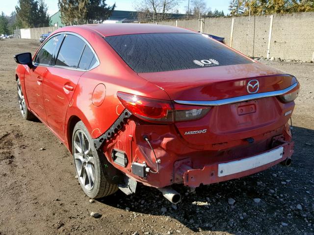 JM1GJ1V67E1117090 - 2014 MAZDA 6 TOURING RED photo 3