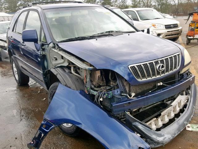 JTJGF10U720144280 - 2002 LEXUS RX 300 BLUE photo 1