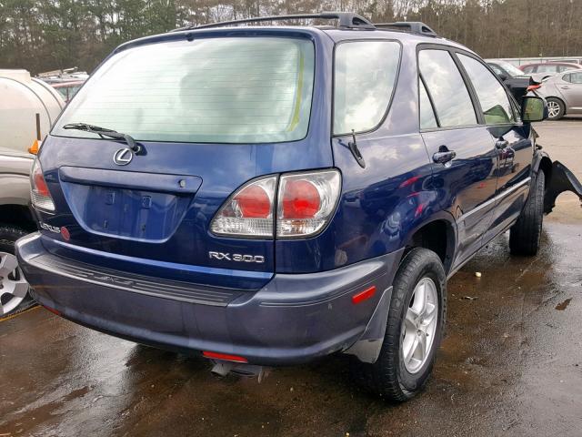 JTJGF10U720144280 - 2002 LEXUS RX 300 BLUE photo 4