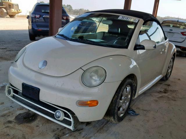 3VWCK21Y63M309848 - 2003 VOLKSWAGEN NEW BEETLE თეთრი ფოტო 2