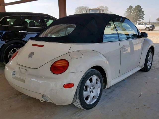 3VWCK21Y63M309848 - 2003 VOLKSWAGEN NEW BEETLE თეთრი ფოტო 4