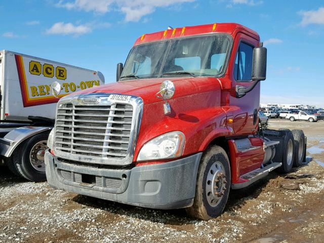 1FUJGEDR39LAH2786 - 2009 FREIGHTLINER CASCADIA 1 RED photo 2