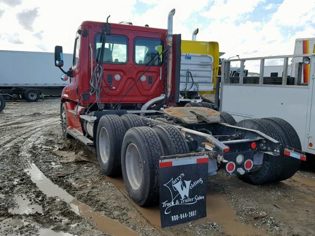 1FUJGEDR39LAH2786 - 2009 FREIGHTLINER CASCADIA 1 RED photo 3