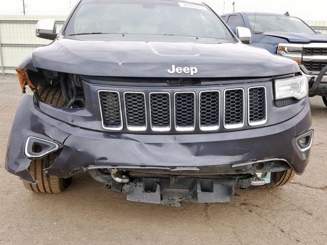 1C4RJFCG9EC521756 - 2014 JEEP GRAND CHER GRAY photo 9