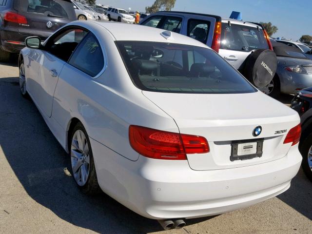 WBAKE5C54BE429630 - 2011 BMW 328 I SULE WHITE photo 3