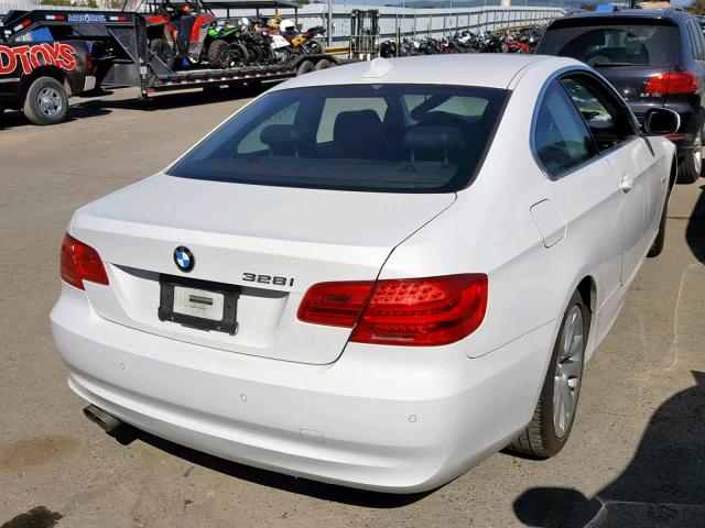 WBAKE5C54BE429630 - 2011 BMW 328 I SULE WHITE photo 4