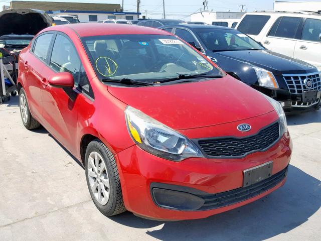 KNADM4A37C6084094 - 2012 KIA RIO LX RED photo 1