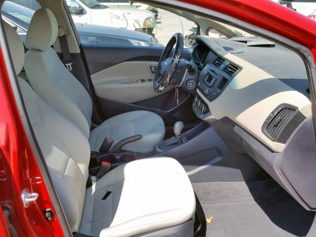 KNADM4A37C6084094 - 2012 KIA RIO LX RED photo 5