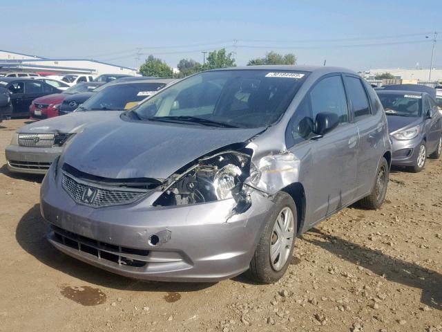 JHMGE8H26AC030316 - 2010 HONDA FIT GRAY photo 2