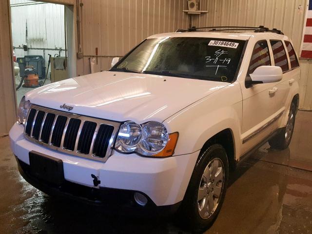 1J8HR58268C143565 - 2008 JEEP GRAND CHER WHITE photo 2