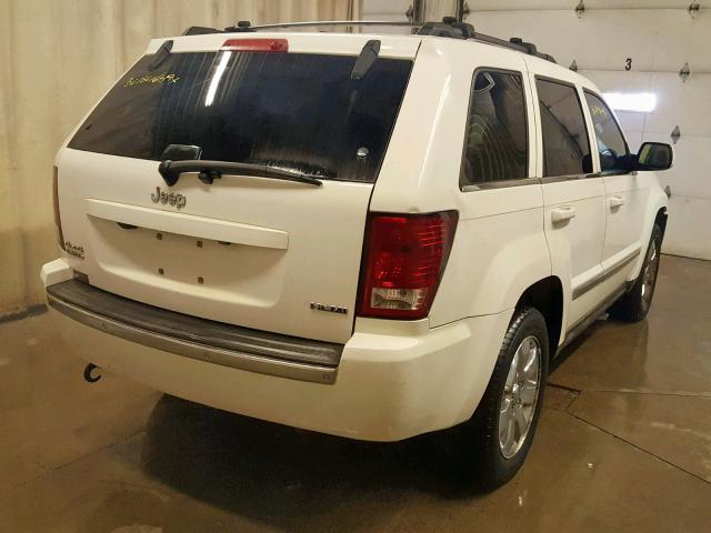 1J8HR58268C143565 - 2008 JEEP GRAND CHER WHITE photo 4