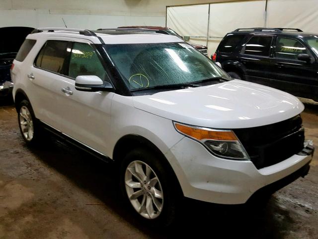 1FM5K8F86DGB38162 - 2013 FORD EXPLORER L WHITE photo 1