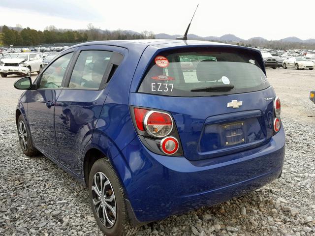1G1JA6SH3D4256924 - 2013 CHEVROLET SONIC LS 蓝色 照片 3