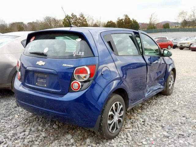 1G1JA6SH3D4256924 - 2013 CHEVROLET SONIC LS 蓝色 照片 4