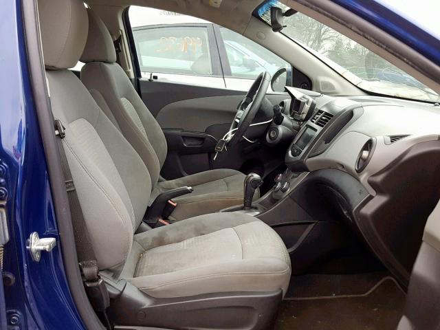 1G1JA6SH3D4256924 - 2013 CHEVROLET SONIC LS 蓝色 照片 5
