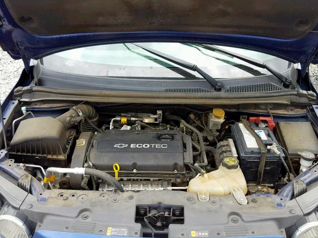 1G1JA6SH3D4256924 - 2013 CHEVROLET SONIC LS 蓝色 照片 7