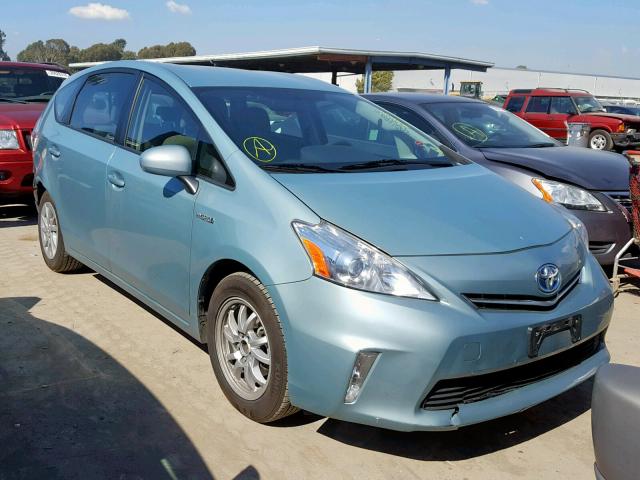 JTDZN3EU2D3289585 - 2013 TOYOTA PRIUS V TEAL photo 1