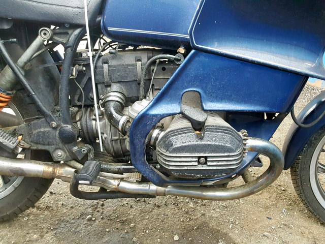 WB1046906M6293705 - 1991 BMW R100 RT BLUE photo 7