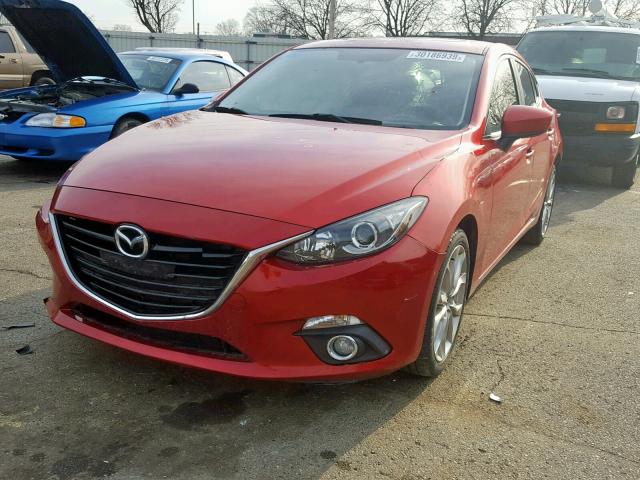 JM1BM1L33F1224035 - 2015 MAZDA 3 TOURING RED photo 2