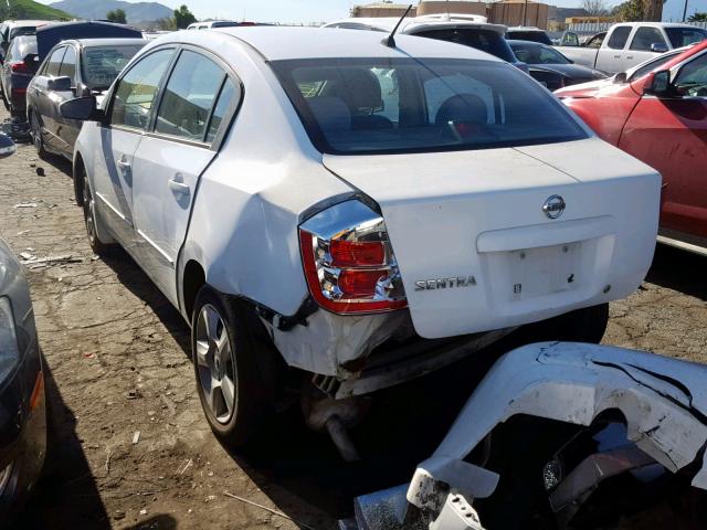 3N1AB61E28L637727 - 2008 NISSAN SENTRA 2.0 WHITE photo 3