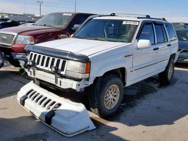 1J4GZ78Y6SC790648 - 1995 JEEP GRAND CHER WHITE photo 2