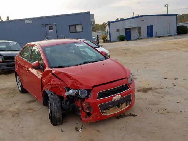 1G1JA5SH8D4223122 - 2013 CHEVROLET SONIC LS RED photo 1