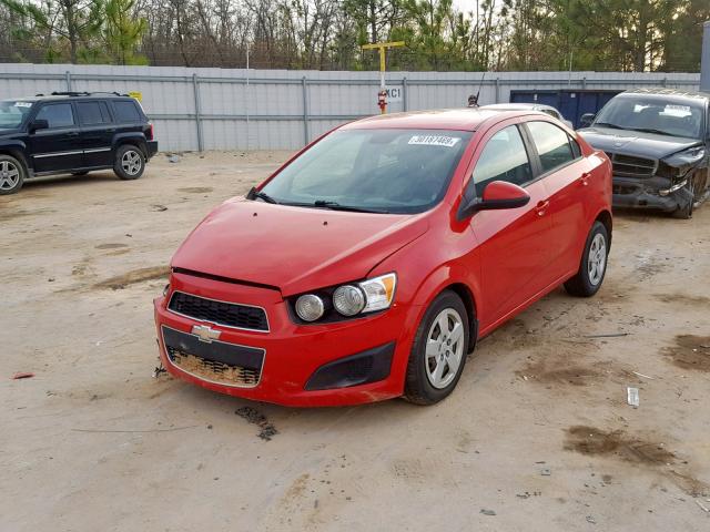 1G1JA5SH8D4223122 - 2013 CHEVROLET SONIC LS RED photo 2