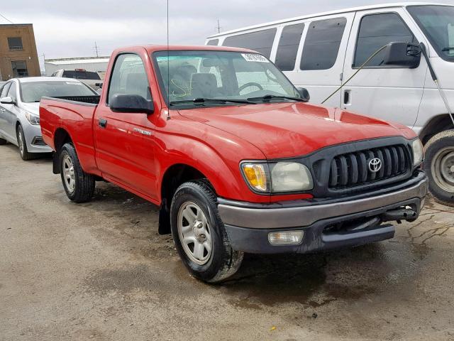 5TENL42N44Z429760 - 2004 TOYOTA TACOMA RED photo 1