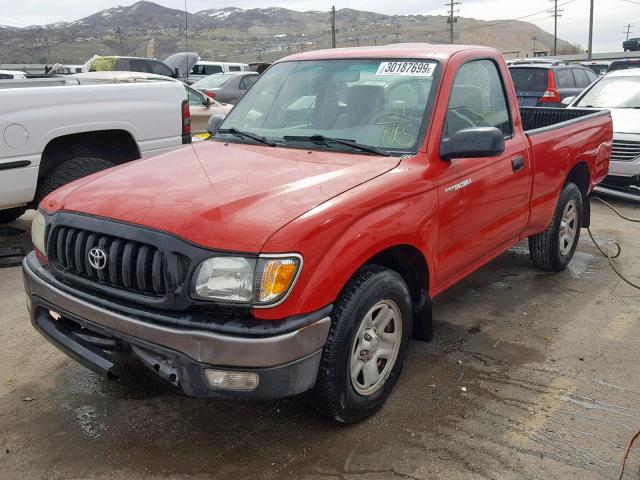 5TENL42N44Z429760 - 2004 TOYOTA TACOMA RED photo 2