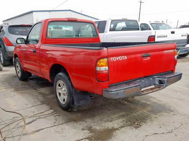 5TENL42N44Z429760 - 2004 TOYOTA TACOMA RED photo 3