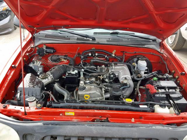 5TENL42N44Z429760 - 2004 TOYOTA TACOMA RED photo 7