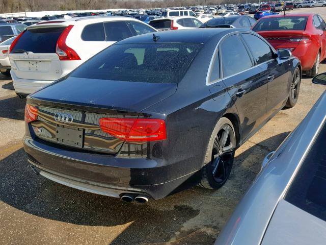 WAUD2AFD7EN006686 - 2014 AUDI S8 QUATTRO BLACK photo 4