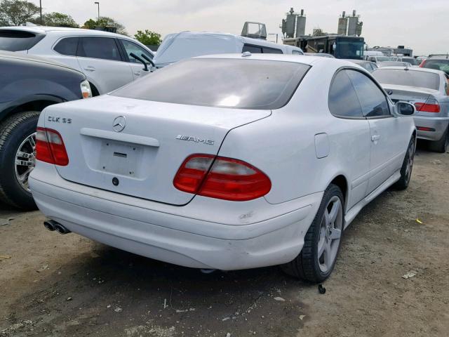 WDBLJ74G91F176682 - 2001 MERCEDES-BENZ CLK 55 AMG WHITE photo 4