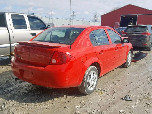 1G2AL55F687274011 - 2008 PONTIAC G5 SE RED photo 4