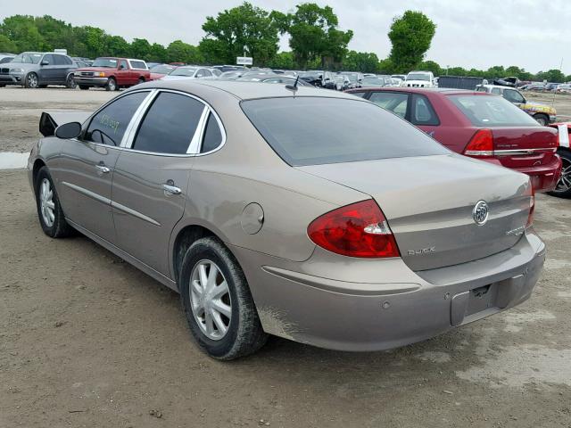 2G4WD582261176963 - 2006 BUICK LACROSSE C BROWN photo 3