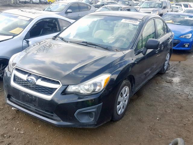 JF1GJAA67CH028247 - 2012 SUBARU IMPREZA BLACK photo 2