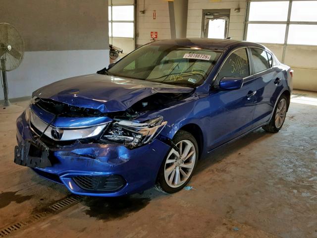 19UDE2F35HA009526 - 2017 ACURA ILX BASE BLUE photo 2