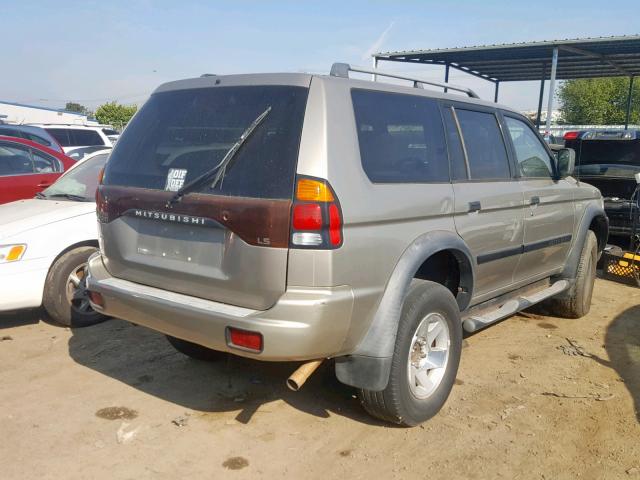 JA4LS21H92J052354 - 2002 MITSUBISHI MONTERO SP GRAY photo 4